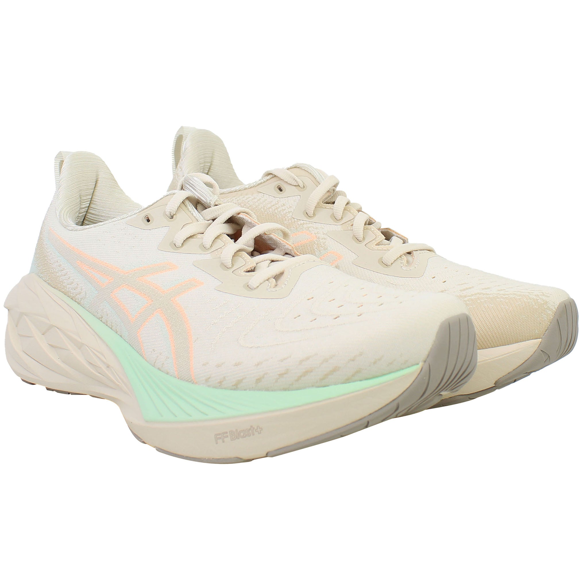 Asics Novablast 4 Womens Beige Running Shoes