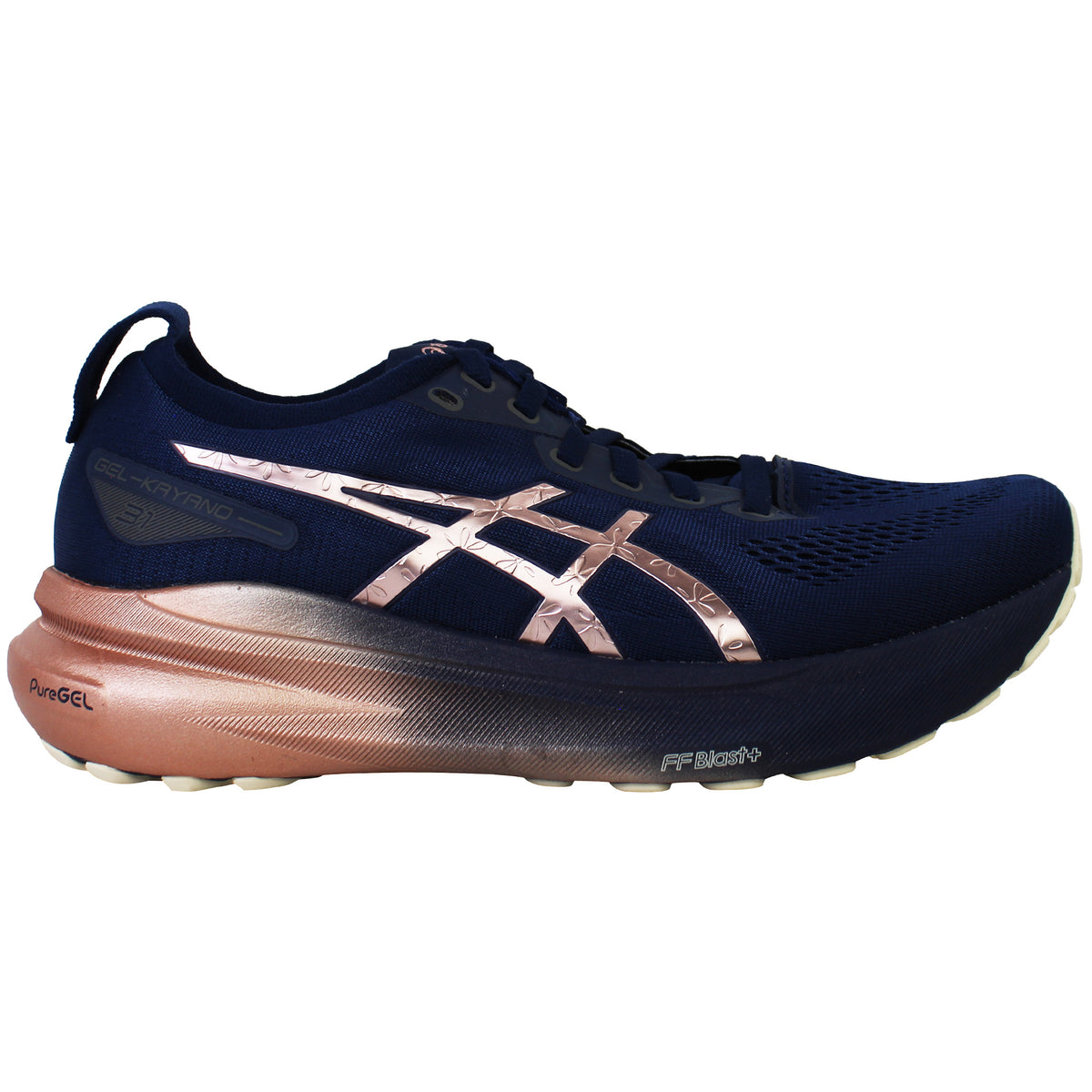 Asics Gel-Kayano 31 Platinum Womens Navy Running Shoes