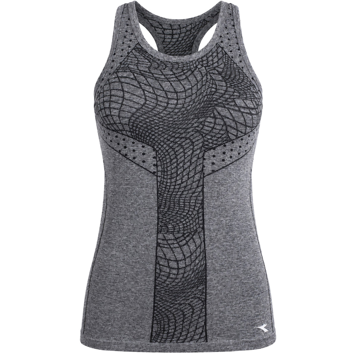 Diadora Seamless Womens Grey Running Vest
