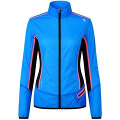 Diadora Logo Womens Blue Windbreaker Jacket