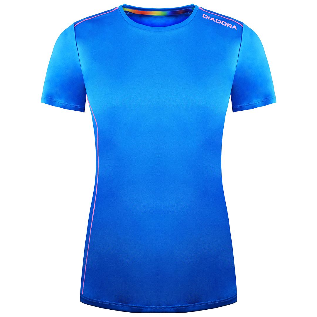 Diadora Run Womens Blue T-Shirt