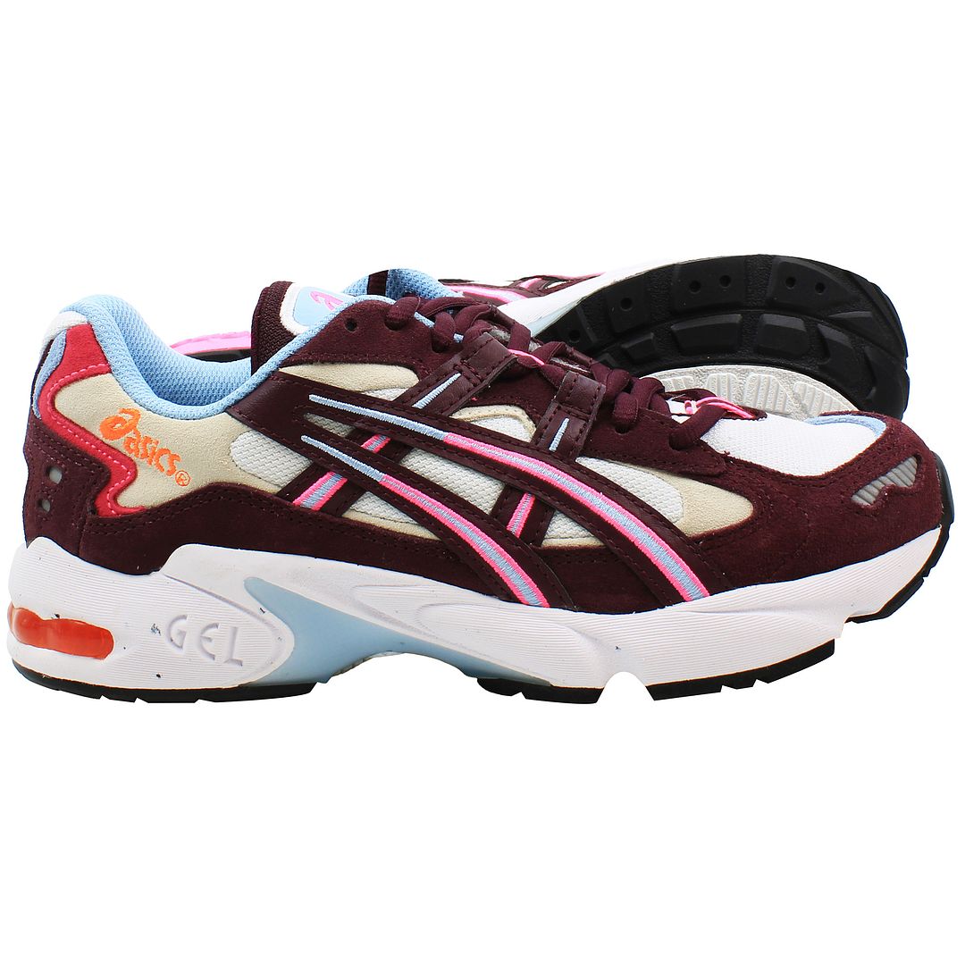 Asics Gel-Kayano 5 OG Womens White/Burugndy Trainers