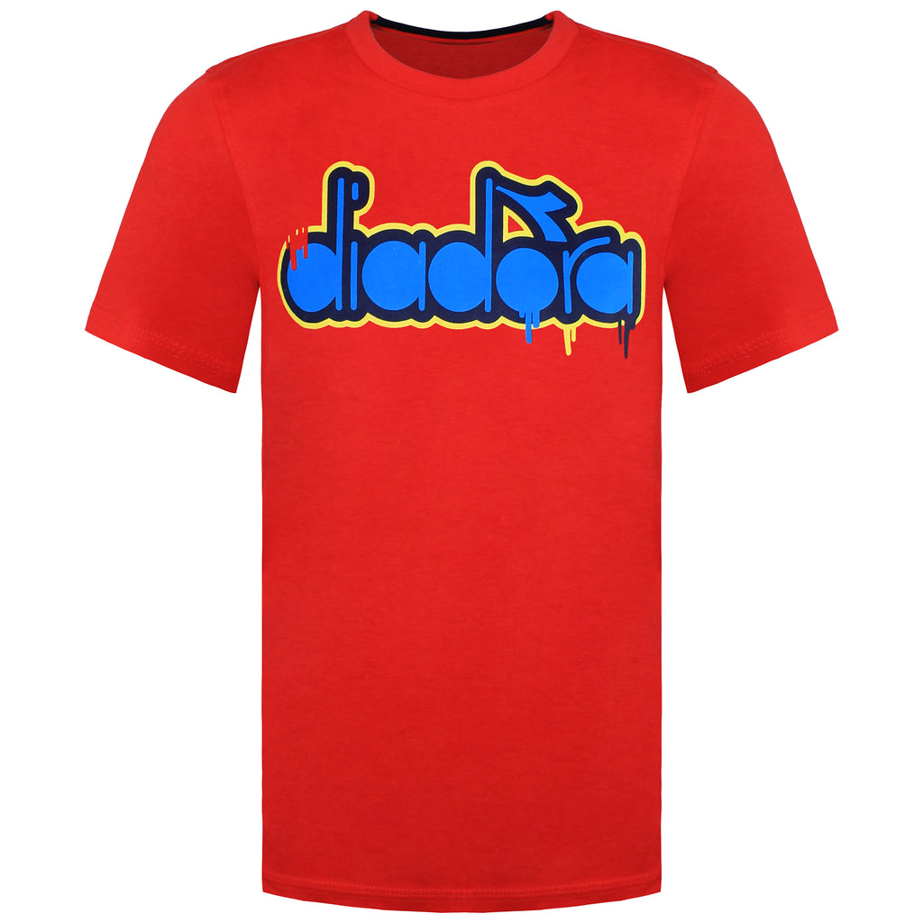 Diadora Logo Kids Red T-Shirt