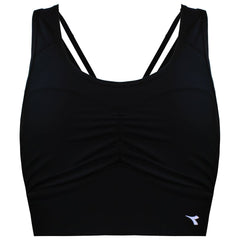 Diadora Supportive Womens Black Sports Bra