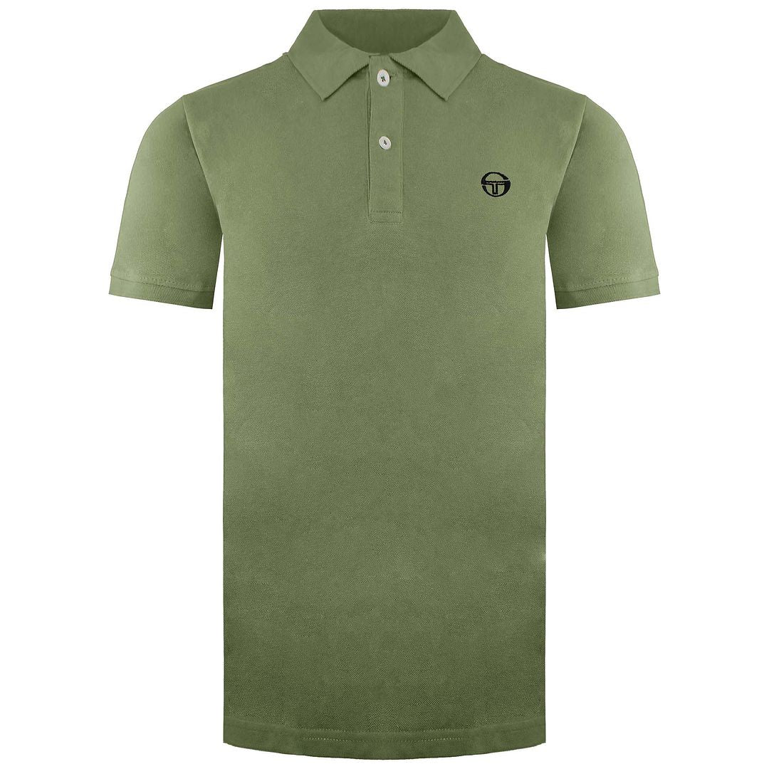 Sergio Tacchini Mens Dark Army Green Polo Shirt