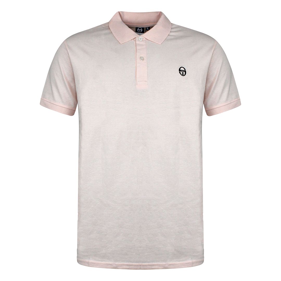 Sergio Tacchini Iconic Mens Light Pink Polo Shirt