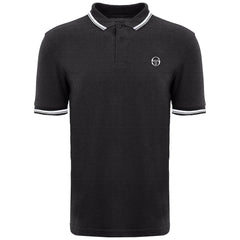 Sergio Tacchini Iconic Stripe Mens Grey Polo Shirt