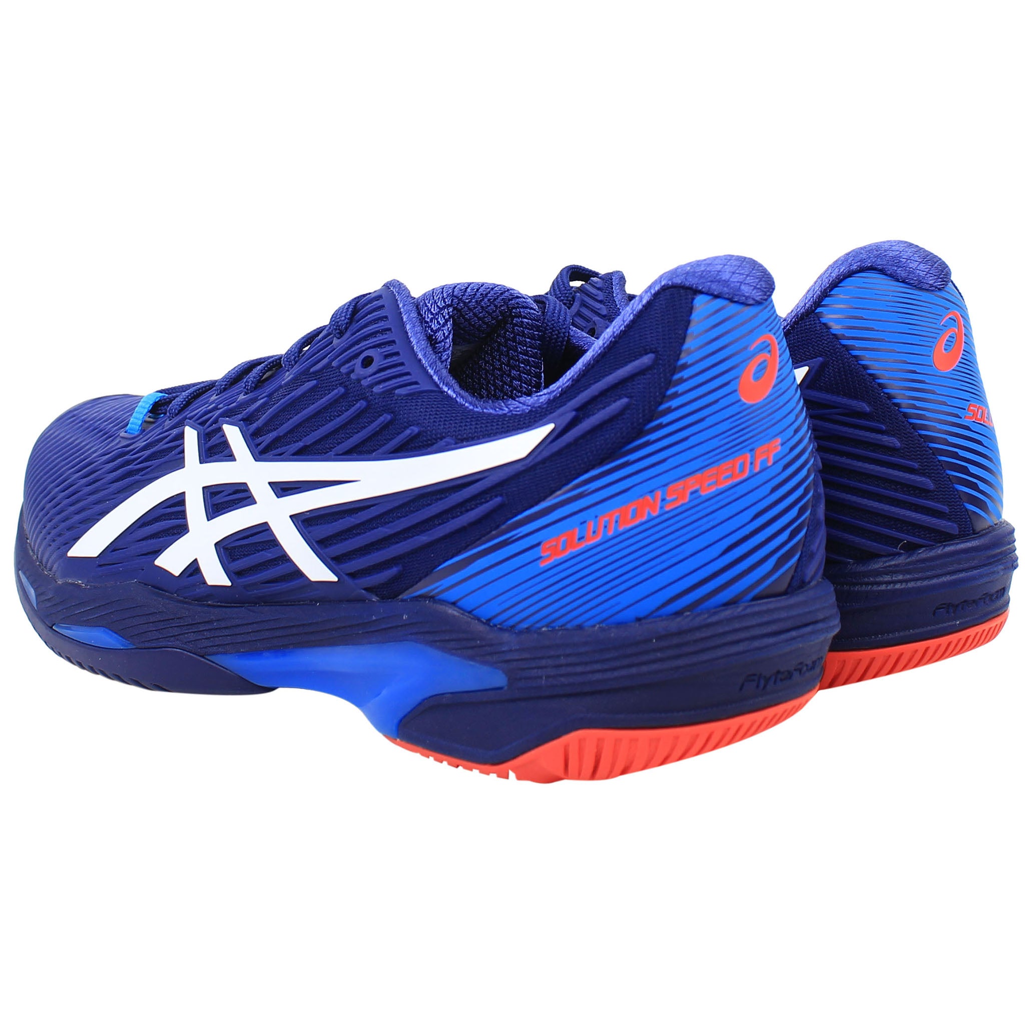 Asics Solution Speed FF 2 Mens Blue Tennis Shoes