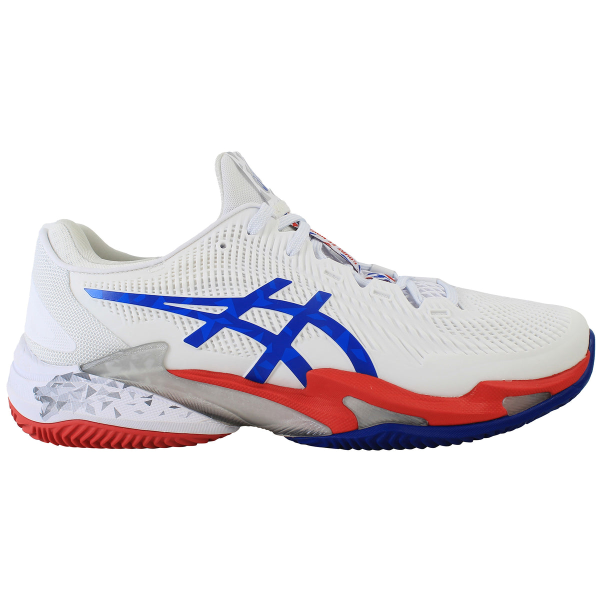 Asics Court FF 3 Novak Clay Mens White Tennis Shoes
