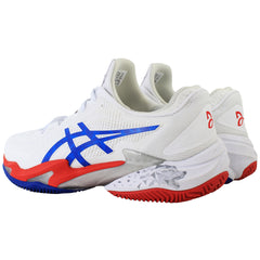 Asics Court FF 3 Novak Clay Mens White Tennis Shoes