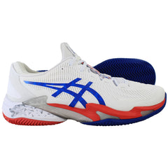 Asics Court FF 3 Novak Clay Mens White Tennis Shoes