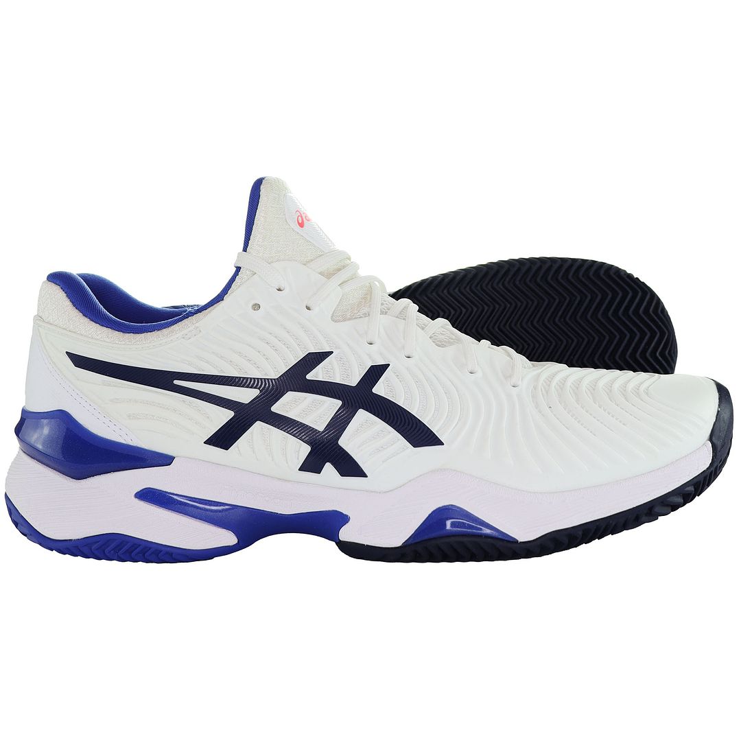 Asics Court FF 2 Clay Tennis Womens White Tennis Shoes