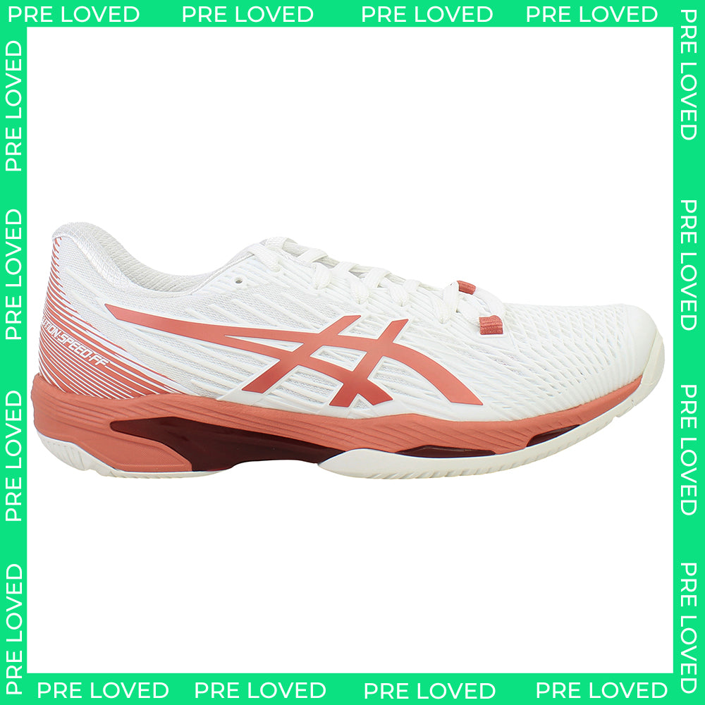 Asics Solution Speed FF 2 Womens White Tennis Shoes NO BOX