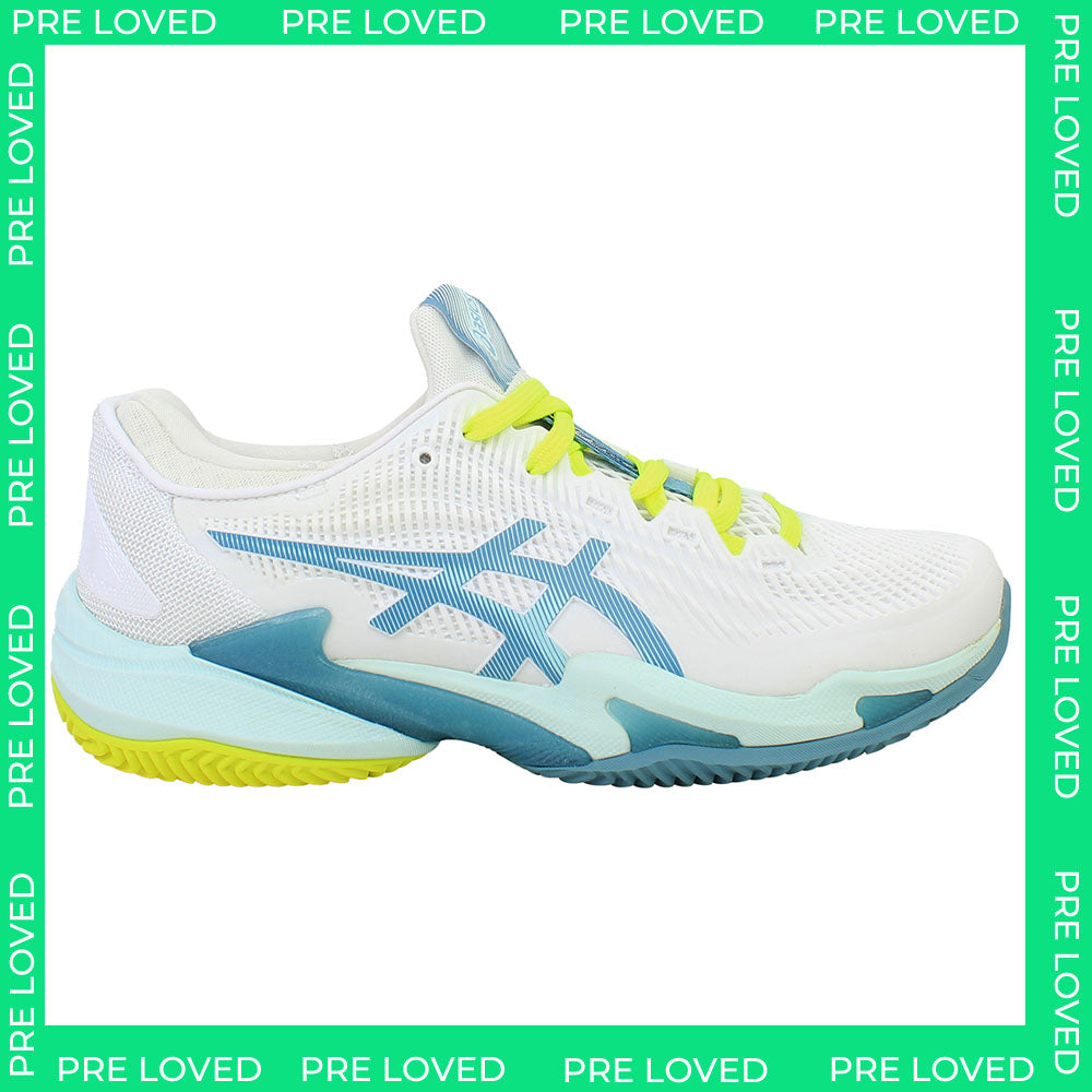 Asics Court FF 3 Clay Womens White Tennis Shoes NO BOX