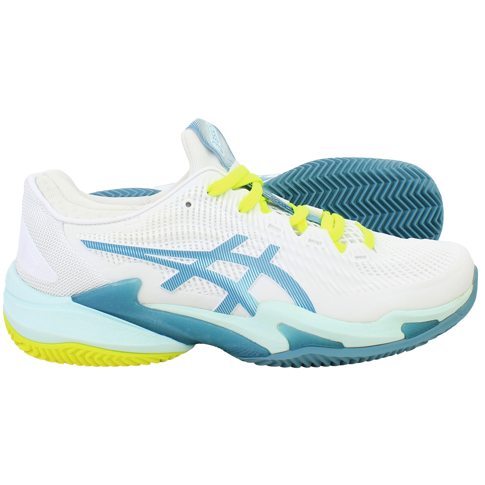 Asics Court FF 3 Clay Womens White Tennis Shoes