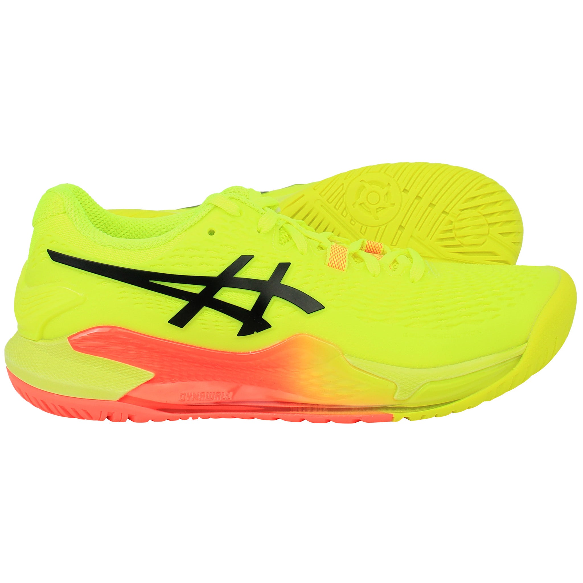Asics Gel-Resolution 9 Paris Womens Yellow Tennis Shoes