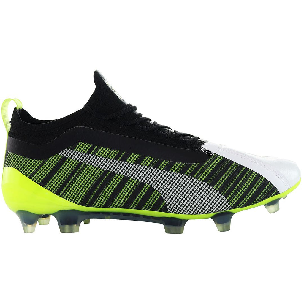 Puma One 5.1 FG/AG Mens Black/Green Football Boots