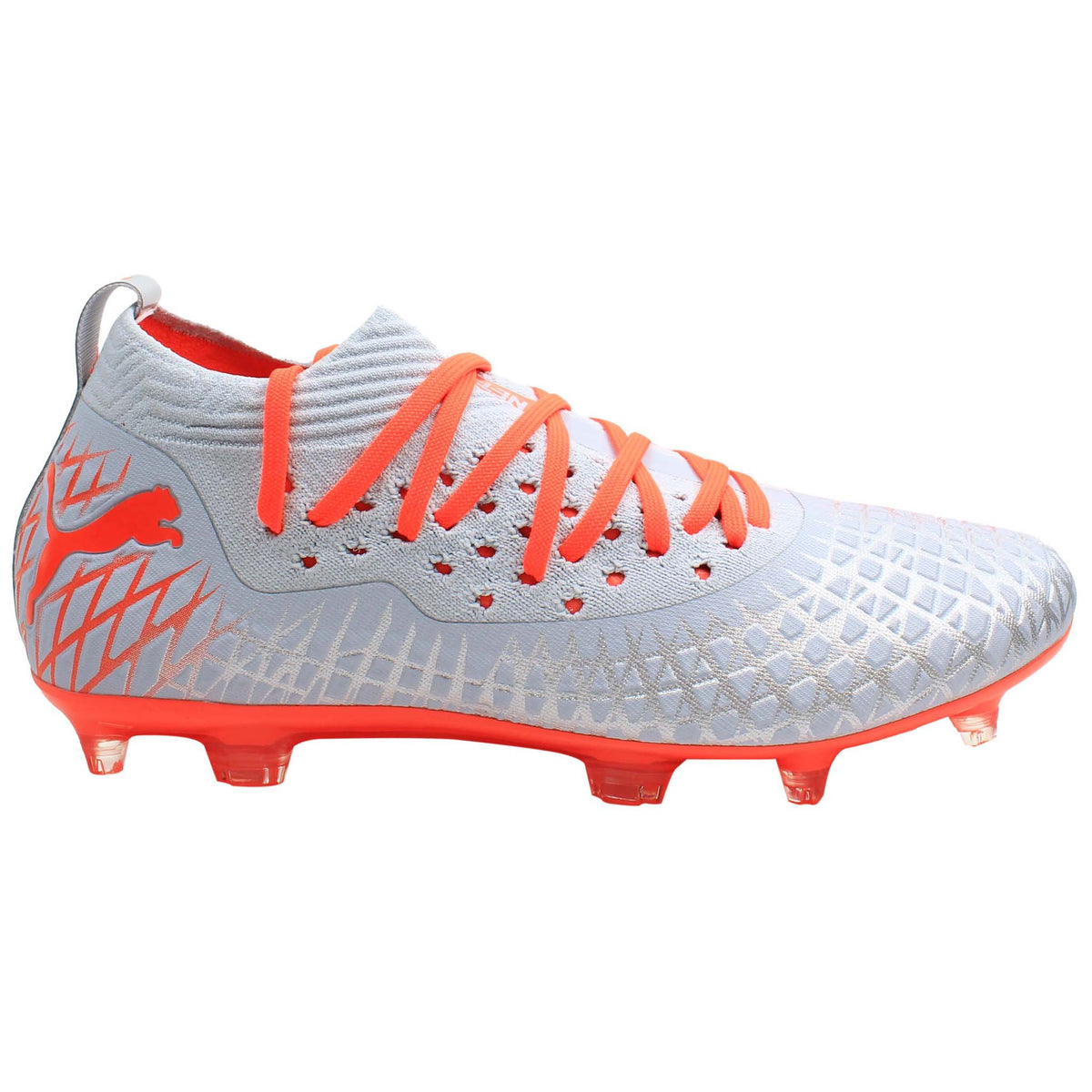 Puma Future 4.2 Netfit FG/AG Mens Silver Football Boots