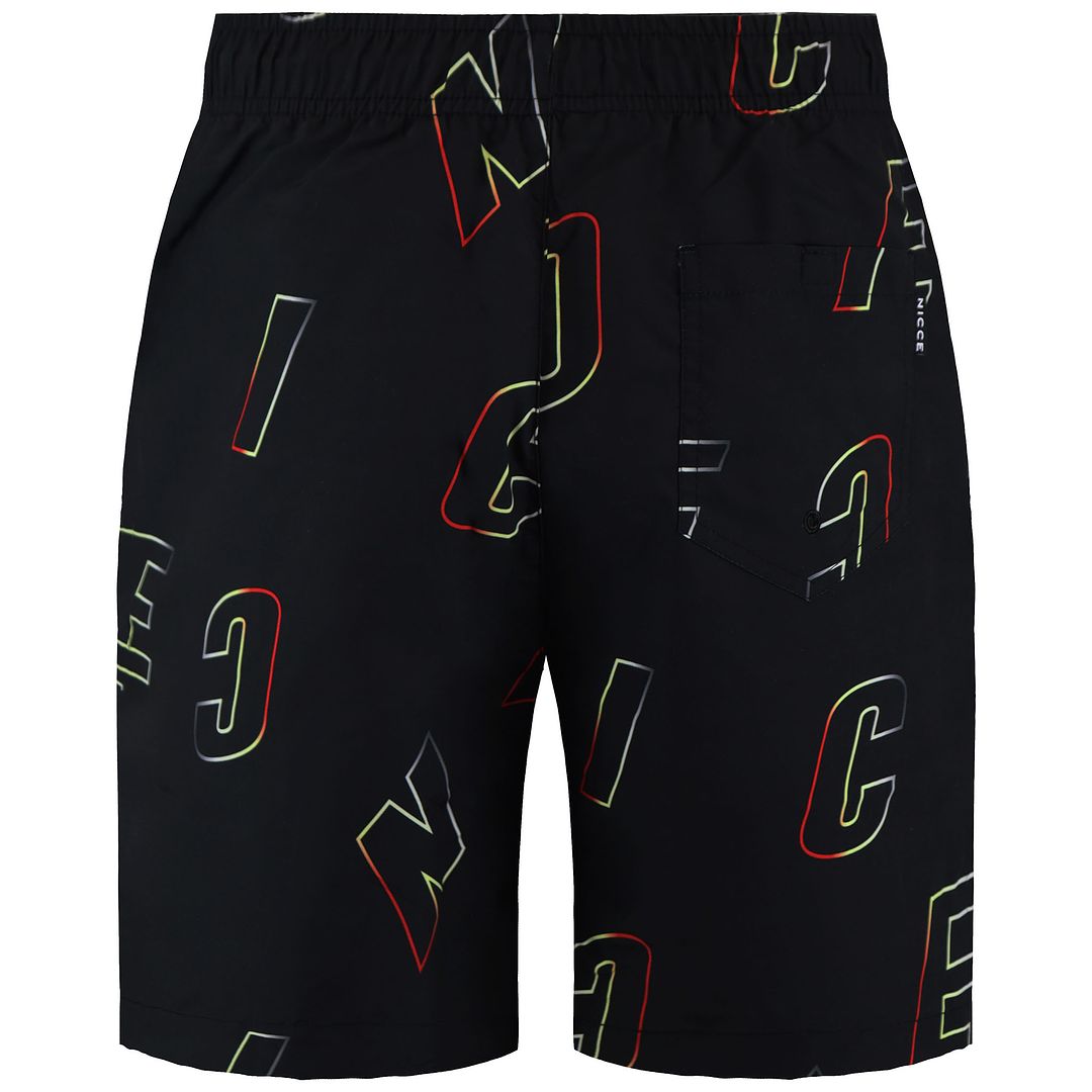 Mens Surface Mens Black Swim Shorts