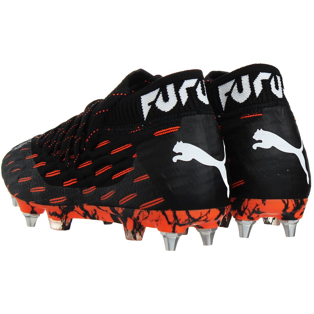 Puma Future 6.1 Netfit MxSG Mens Black Orange Football Boots Sport It First