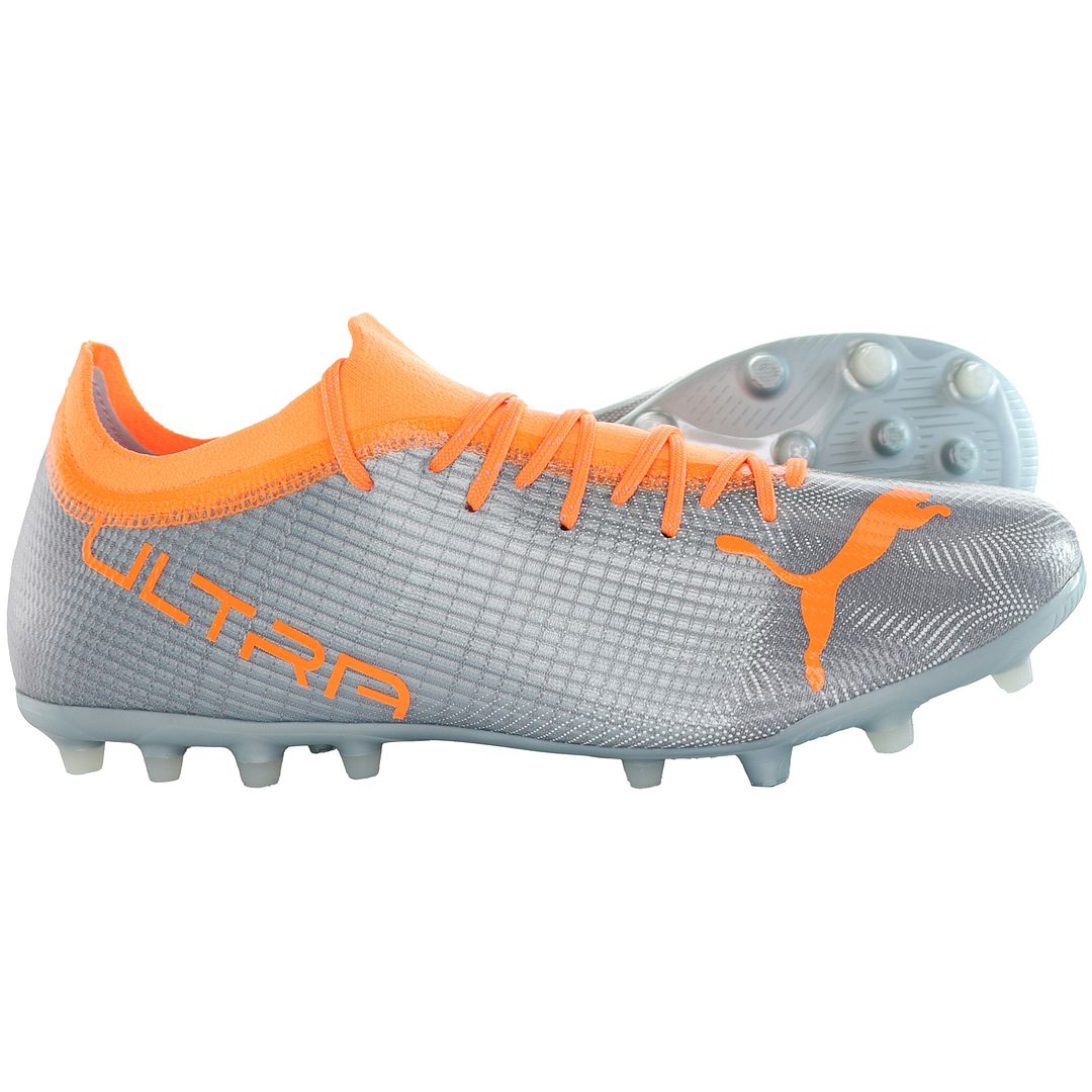 Puma Ultra 2.4 MG Mens Silver Football Boots