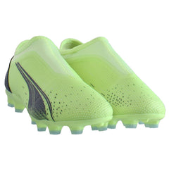 Puma Ultra Match LL FG/AG Kids Green Football Boots