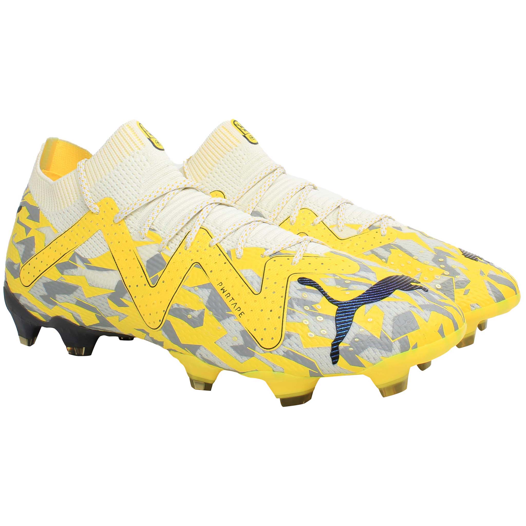 Puma Future Ultimate FG/AG Mens Yellow/Grey Football Boots