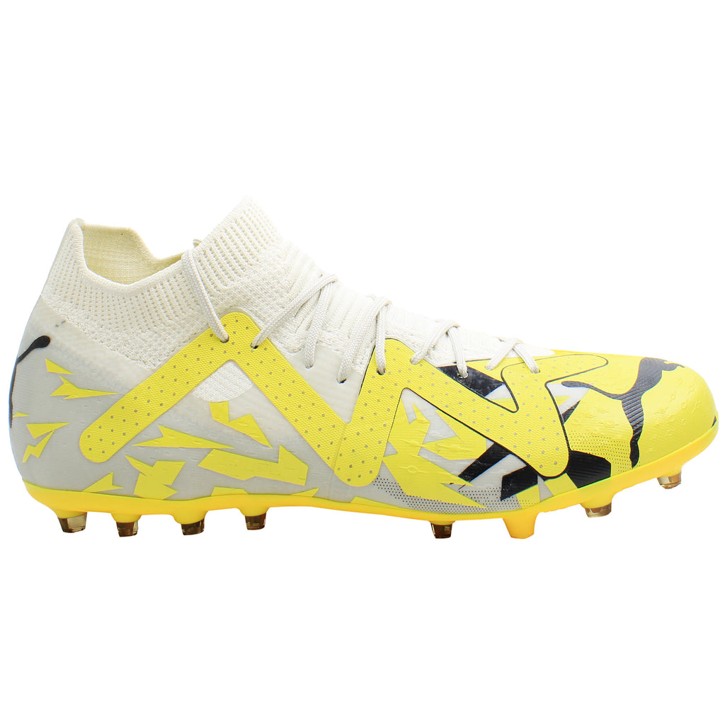 Puma Future Match MG Mens White/Yellow Football Boots