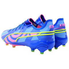 Puma King Ultimate Energy FG/AG Mens Blue Football Boots