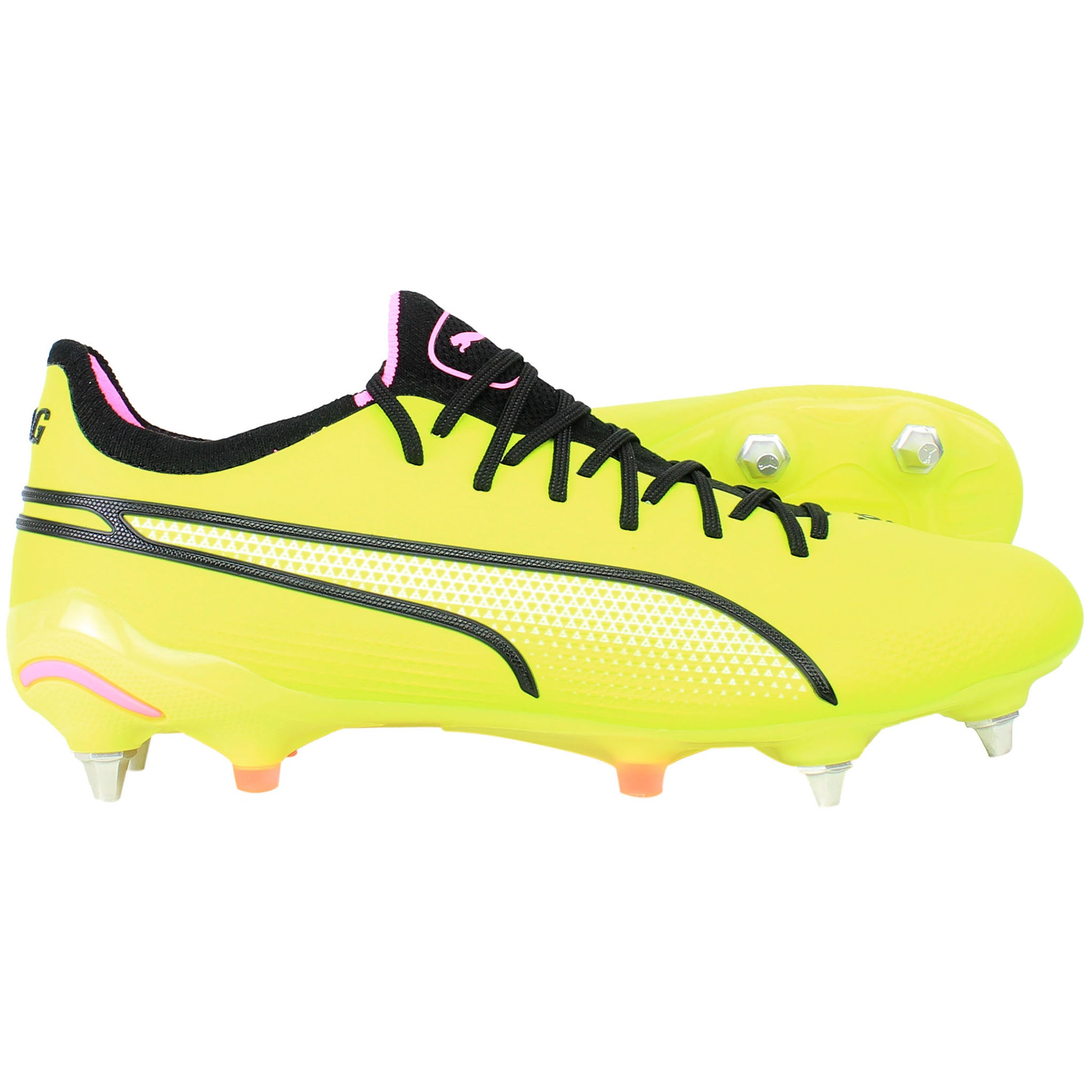Puma King Ultimate MxSG Mens Yellow Football Boots