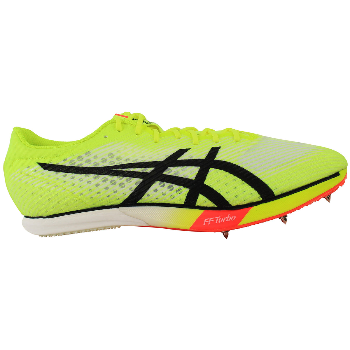 Asics Metaspeed MD Paris Mens Yellow Running Shoes