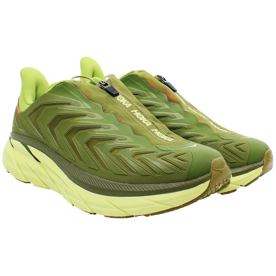 Hoka Project Clifton Mens Green Trainers