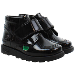 Kickers Fragma Hi Shine MTO Kids Black Boots