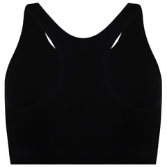 Champion Logo Womens Black Sports Bra