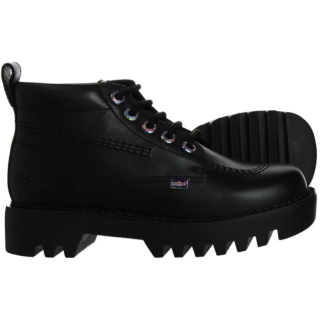 Kickers Kizziie Higher Womens Black Boots