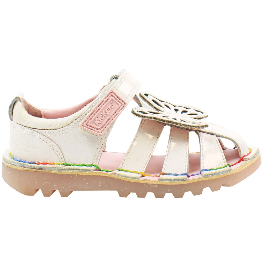 Kickers Faeries Kids White Sandals