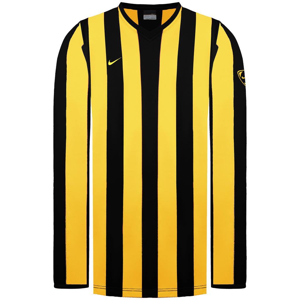 Nike Striped Mens Yellow/Black Football Shirt