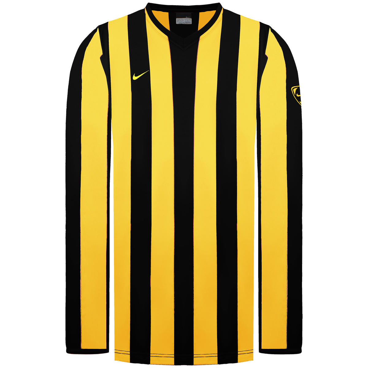 Nike Striped Mens Yellow/Black Football Shirt