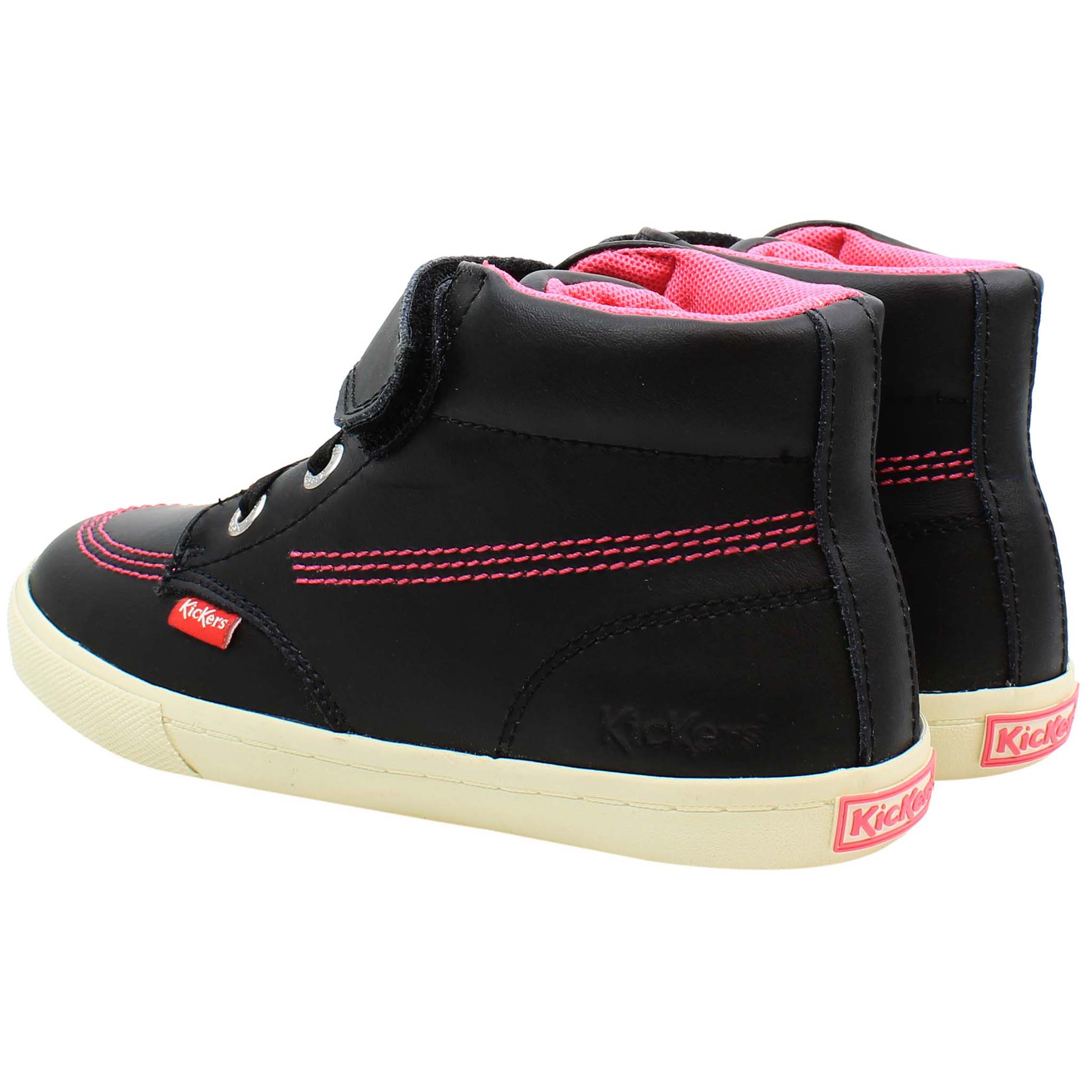 Kickers Kacey Hi Kids Black Shoes