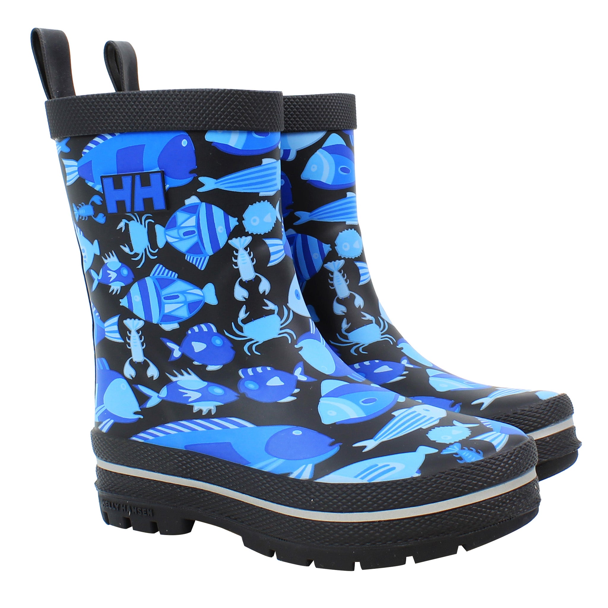 Helly Hansen Splash Print Kids Blue Wellingtons