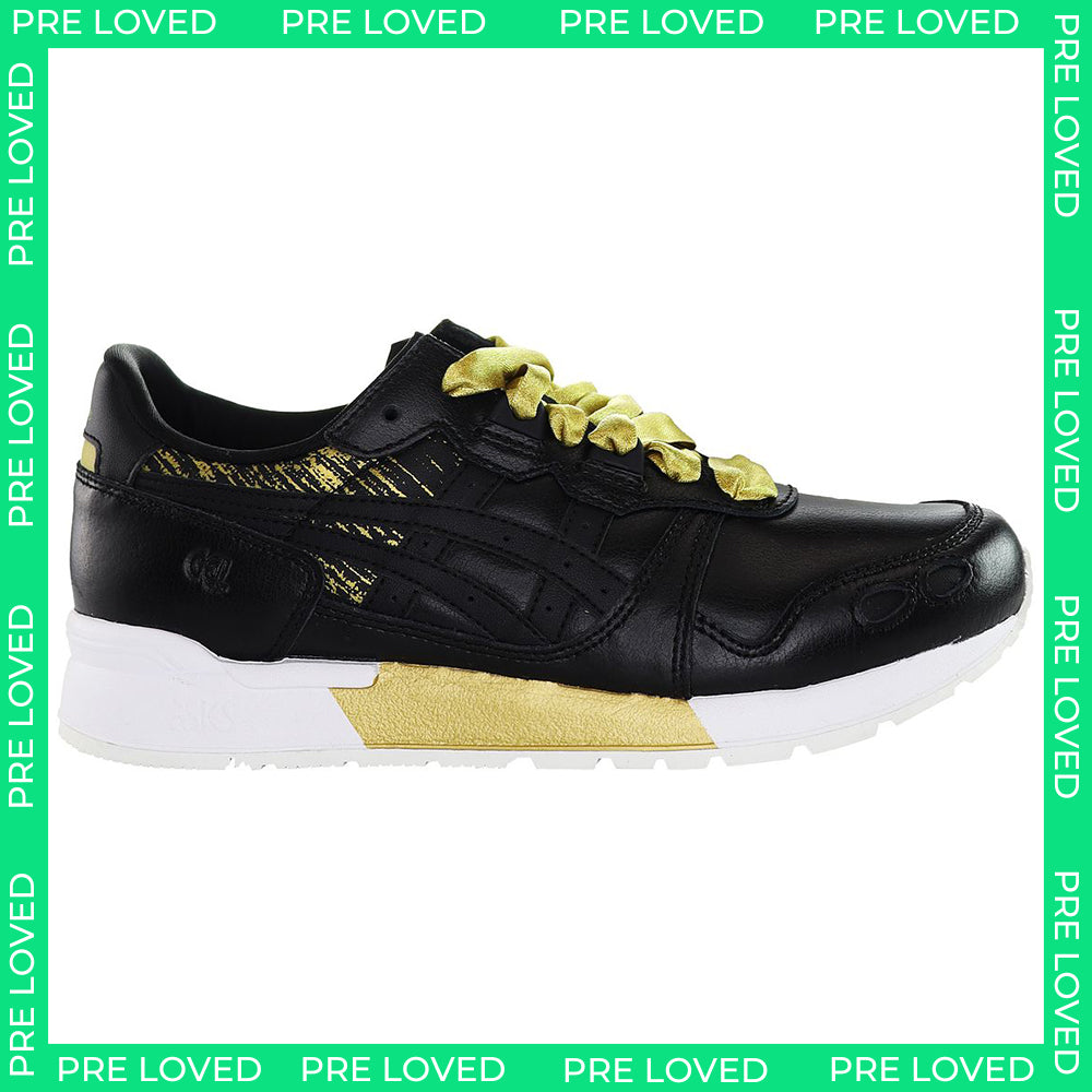 Asics Tiger Gel-Lyte Womens Black/Gold Trainers NO BOX