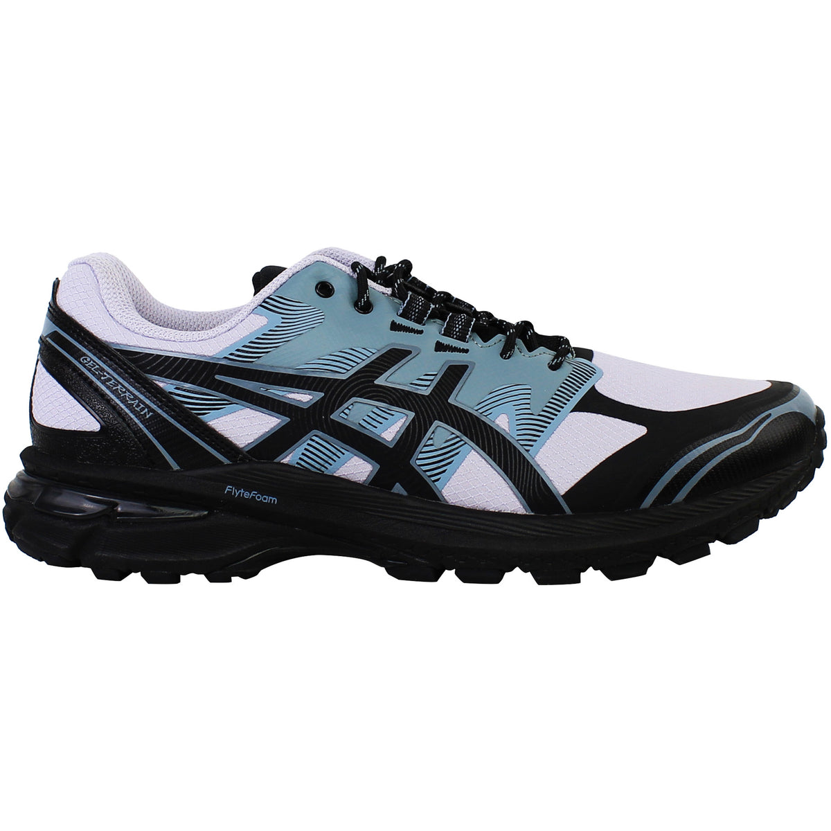 Asics Gel-Terrain Mens White/Black Trainers