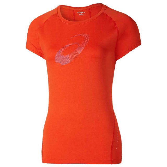 Asics Motion Dry Womens Orange Top