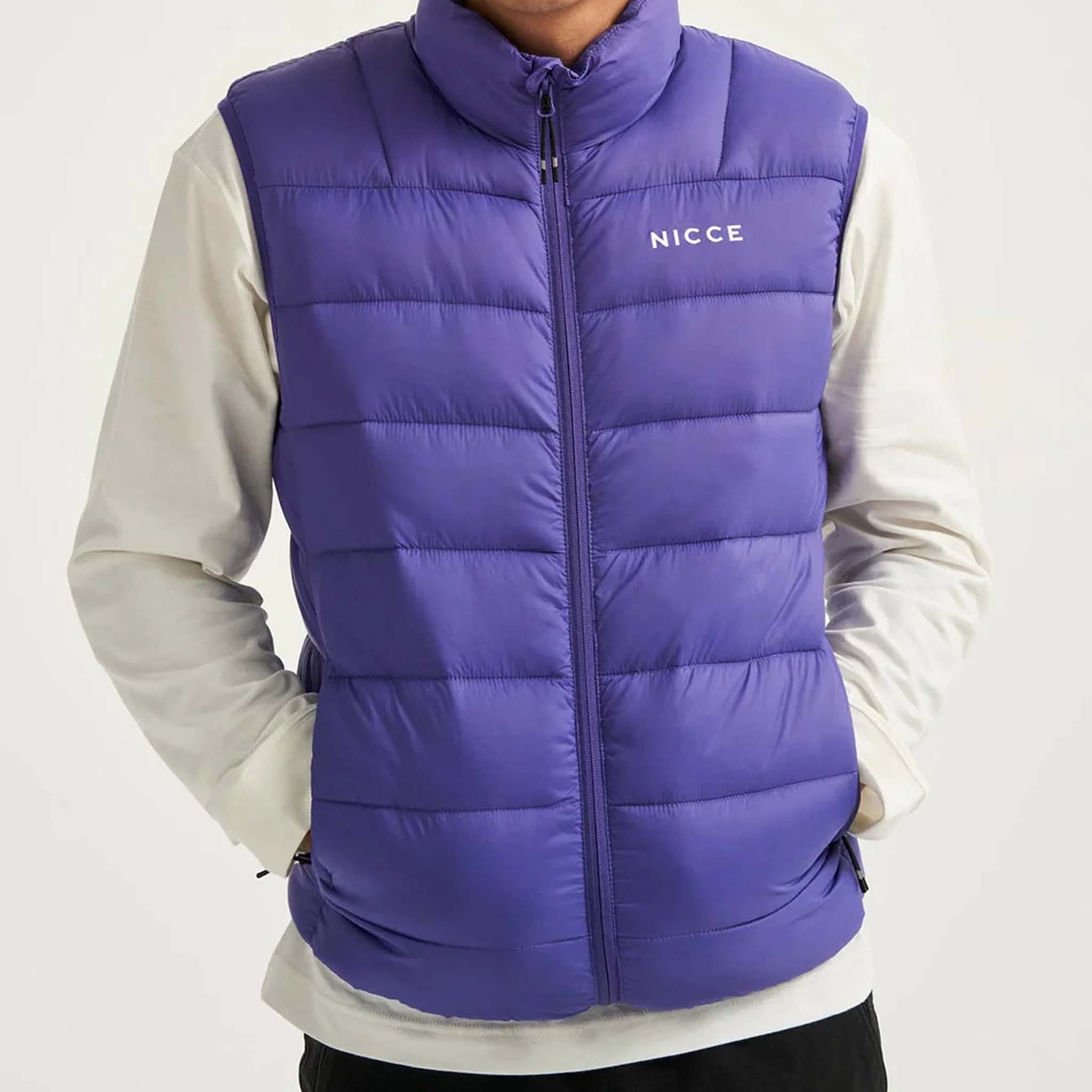 Nicce Skyline Mens Purple Gilet