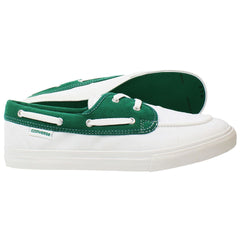 Converse Sea Star OX Mens White/Green Boat Shoes