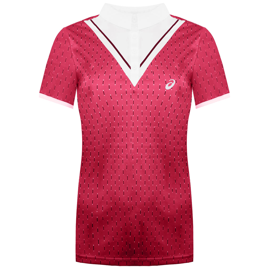 Asics Club Womens Pink Tennis Polo Shirt