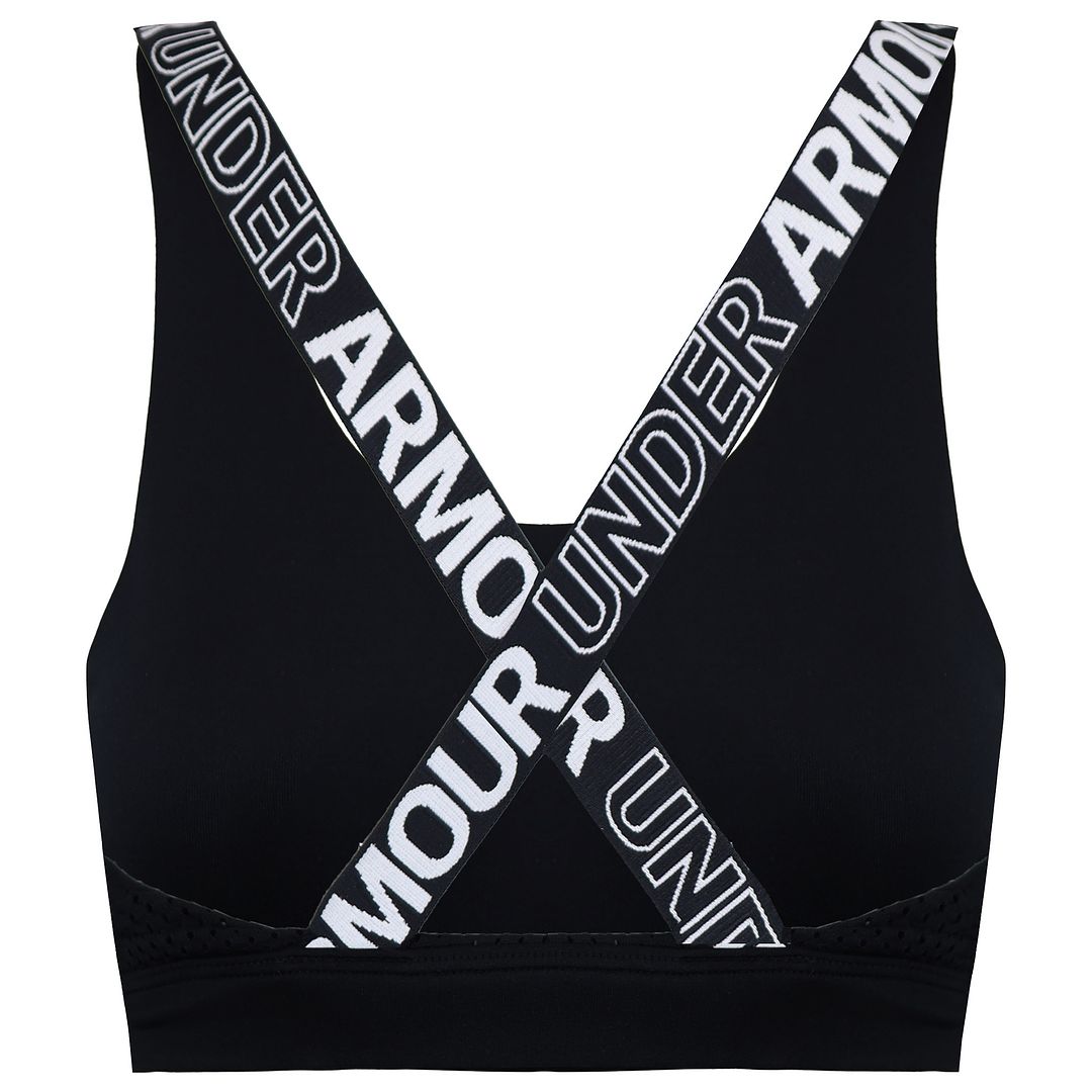 Under Armour HeatGear Womens Black Sports Bra