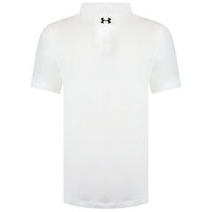 Under Armour HeatGear Perpetual Woven Mens White Golf Polo Shirt