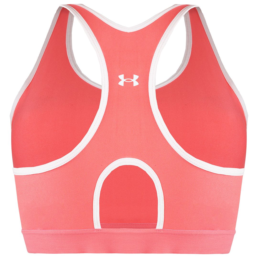 Under Armour Mid Keyhole Womens Pink Sports Bra