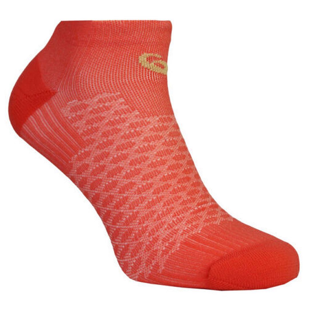 Asics Motion Dry 2-Pack Womens White/Peach Socks